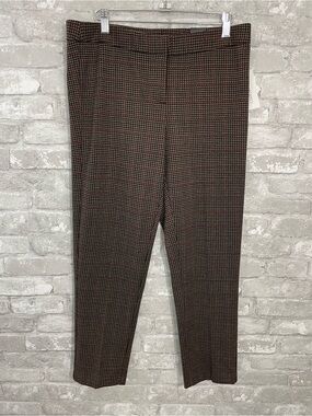 Amanda & Chelsea Brown and Black Houndstooth Cropped Pants